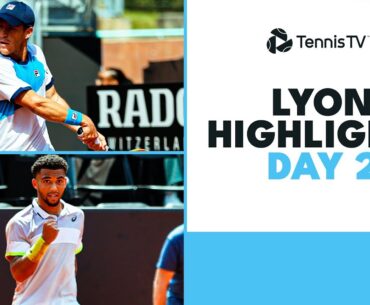 Schwartzman vs Nakashima, Gasquet Faces Ymer, Goffin & More | Lyon 2023 Highlights Day 2