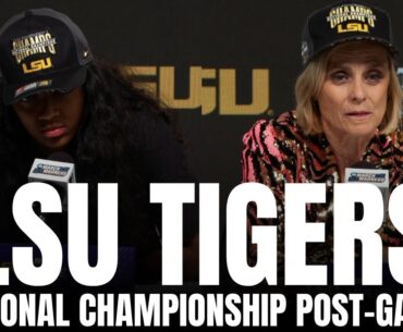 Angel Reese Reacts to Taunting Caitlin Clark & LSU Tigers National Championship Win vs. Iowa