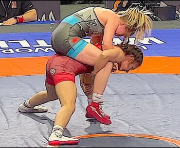 Women's Wrestling 57kg - Exciting Bout Rich in Actions