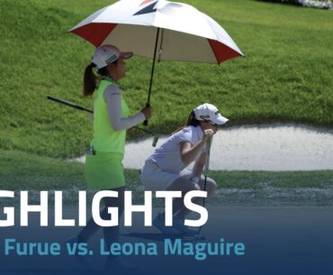 Ayaka Furue vs. Leona Maguire Highlights - Day 5 Bank of Hope LPGA Match-Play