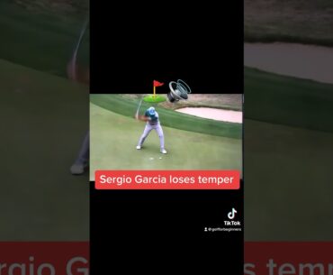 Sergio Garcia loses temper #golf #shorts #golffails #fail