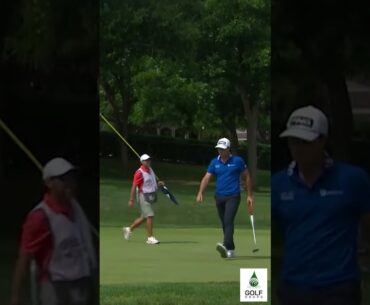 Unforgettable Moment  Viktor Hovland Drains Eagle Putt at Charles Schwab Challenge 2023 #Shorts