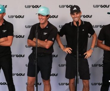 Mito Pereira, Joaquinn Niemann, Sebastián Muñoz, and David Puig REACT to WINNING LIV Golf DC
