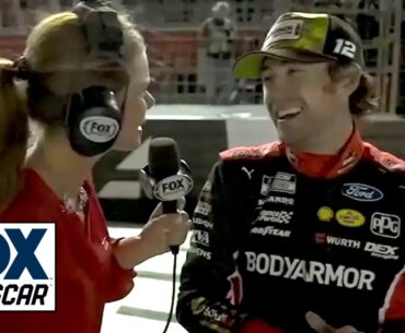 Ryan Blaney speaks on his first place finish in the Coca-Cola 600 at Charlotte | NASCAR on FOX
