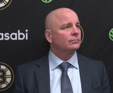 Jim Montgomery CALLS OUT Bruins for Recent Poor Play Following Blackhawks Loss | Postgame Interview