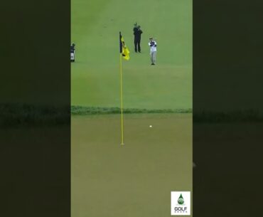 Nerve Wracking Moment: Viktor Hovland on the Edge with the Wedge #Shorts