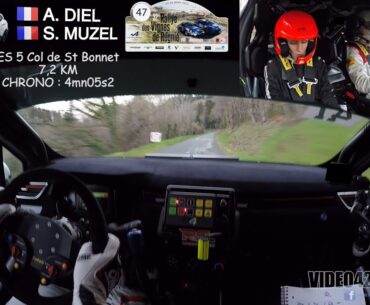 rallye des vignes 2023 -caméra embarquée Clio 5 rally4 par video42officiel
