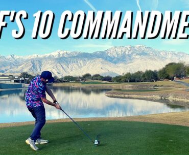 The Ten Commandments of High Handicap Golf