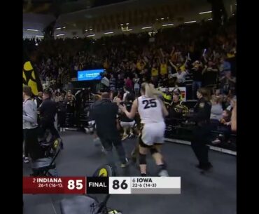 Caitlin Clark DRAINS SENSATIONAL buzzer-beater for Iowa win 🤯 #shorts