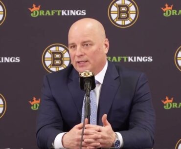 Jim Montgomery Bruins "Laid an egg" against Predators | Bruins Postgame Interview