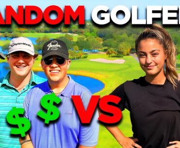 I Challenged 3 RANDOM Golfers to a Match for $$$