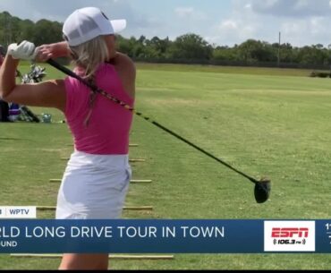 Gabi Powel a hometown favorite in World Long Drive compeititon