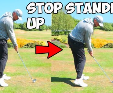 Do This To Stop Standing Up During Your Golf Swing