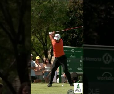 Unleashing Pure Power: Hideki Matsuyama's Majestic Swing at The Memorial Tournament #Shorts