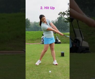 3 TIPS TO DRIVE BETTER - Golf with Michele Low #shorts #golfswing #golftips #golfer #golflesson