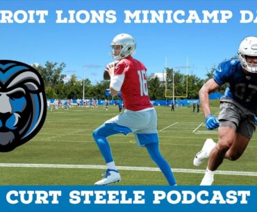 How did the Detroit Lions perform in day 1 of minicamp?