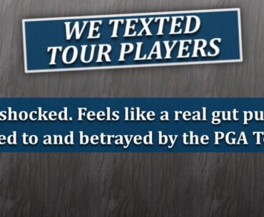 We Texted PGA Tour Players For LIV Merger Reactions