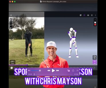 크리스 메이슨(@chrismaysongolf)프로의 실전 스포츠박스 3D레슨 | Chris Mayson’s Sample Lesson Using Sportsbox 3DGolf