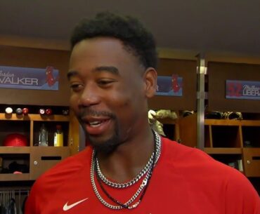 Walker on learning outfield: 'I'm going to keep working at it'