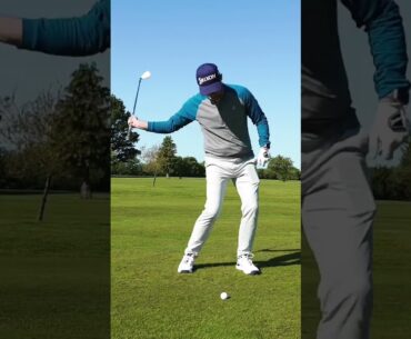 Hit the golf ball with the wrong end of the club (golf swing tips)