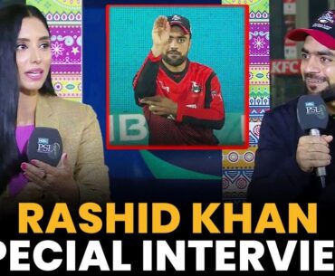 Rashid Khan Special Interview | Quetta Gladiators vs Lahore Qalandars | Match 10 | HBL PSL 8 | MI2A