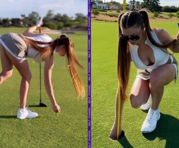 Watch This Golfer's INSANE Trick Shot That You'll Never Believe! Claire Bear | Golf Swing