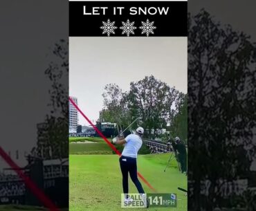 Let it Snow - Fan yells after Dustin Johnson tee shot #golf #shorts #pga