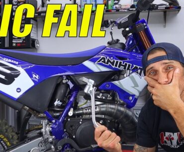 WE BROKE OUR YZ500 BUILD... Not good 🤦‍♂️ (in the middle of a magazine test) | 2023 Yamaha YZ 500