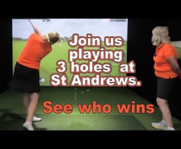 The ProGolfGals play the first 3 holes at St Andrews, Scotland