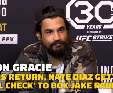 Kron Gracie Talks Return, Nate Diaz Getting 'Real Check' To Box Jake Paul | UFC 288 | MMA Fighting