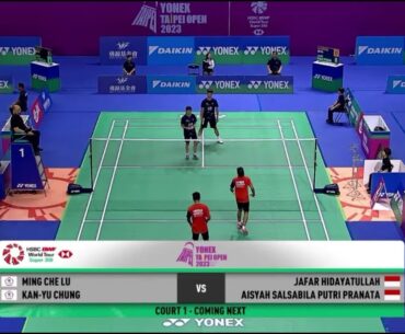 Jafar/Aisyah vs Ming Che Lu/Chung Kan-Yu | R 32 Yonex Taipei Open 2023 Highlight