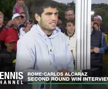 Carlos Alcaraz Shares Lessons From Coach Juan Carlos Ferrero | 2023 Rome Second Round