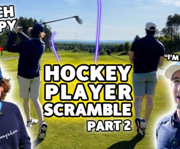 How low can two Hockey Players go? - Golf Scramble Ft. Coach Chippy! (Part 2)