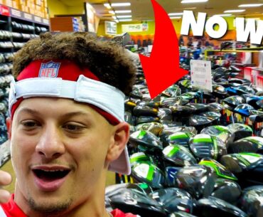 BUYING GOLF CLUBS FOR PATRICK MAHOMES AND THE MAHOMIES!! (Worth $1,000s!!)