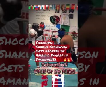 Shakur Stevenson Gets Dropped By Amando Vargas in Sparring!👀#boxing #tko #boxeo #ko #ldbc #toprank