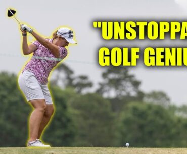 Masterful Golf Champion Ashleigh Buhai's Flawless Driver and Iron Swings in Mesmerizing Slow Motion