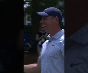 Rory McIlroy hits his first hole-in-one at a PGA Tour event from 218 yards out! #shorts