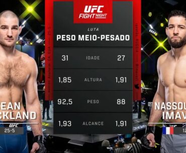 Sean Strickland x Nassourdine Imavov | LUTA COMPLETA | UFC Vegas 76