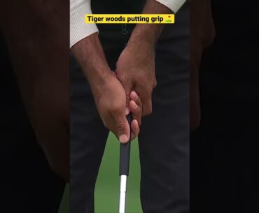 Tiger Woods Putting Grip #shorts #tigerwoods