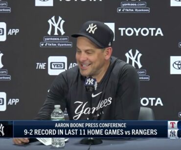 Aaron Boone on 5-3 win, series win over Rangers