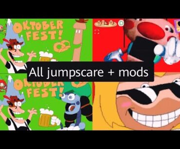 Pizza tower + scoutdigo + Toppin Gals mods All - jumpscare