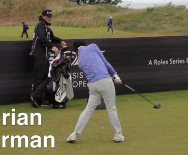 Brian Harman Driver Golf Swing - Slow Motion Rear View