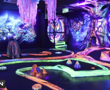 Intergalactic Golf? Glowing Rooms takes mini golf into a galaxy far away