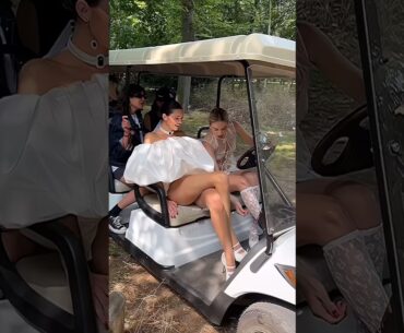 Kendall Jenner and GiGi Hadid chilling at Jacquemus SS24 backstage✨ #kendalljenner #gigihadid