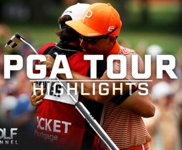 Rickie Fowler bests Collin Morikawa, Adam Hadwin in playoff at Rocket Mortgage | Golf Channel