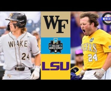 #1 Wake Forest vs #5 LSU | College World Series Bracket Final | 2023 College Baseball Highlights