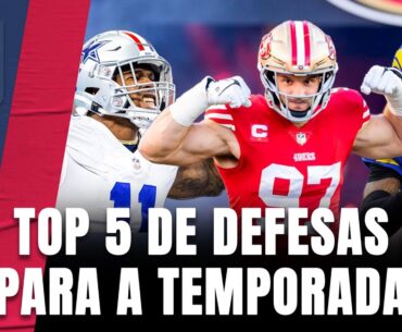 TOP 5 DEFESAS DA NFL: QUAIS OS MELHORES GRUPOS DEFENSIVOS PARA A TEMPORADA 2023?