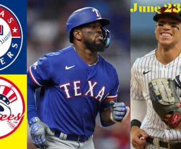 Texas Rangers vs Yankees Highlights June 23, 2023 - MLB Highlights | MLB Season 2023