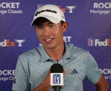 Collin Morikawa Sunday Flash Interview 2023 Rocket Mortgage Classic