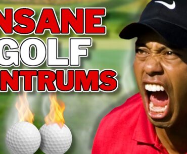 Angry Golfers Go Nuts | 10 All Time Golfer Tantrums